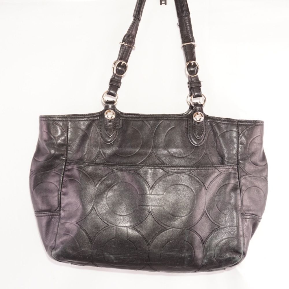 COACH Black Mia Embossed Leather Bag, E1069-15731 - Picture 9 of 11